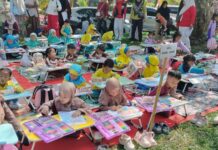 Diikuti Ratusan Anak, IGTKI – PGRI Bersama Pokja Bunda PAUD Luwu Utara Selenggarakan Lomba Mewarnai