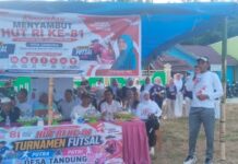 Pemerintah Desa Tandung Semarakkan HUT RI ke-81 dengan Beragam Lomba dan Futsal