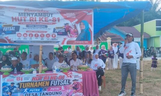 Pemerintah Desa Tandung Semarakkan HUT RI ke-81 dengan Beragam Lomba dan Futsal