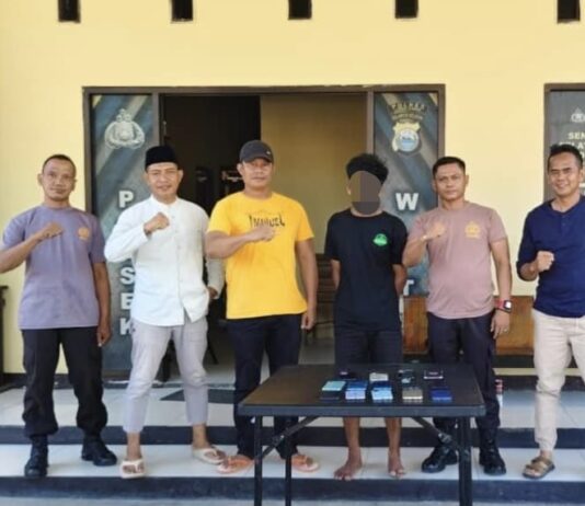 Polsek Wotu Tangkap Terduga Pencuri 14 Handphone