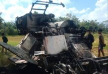 Satu Unit Combine Diduga Dibakar OTK di Bone, Polisi Turun Tangan !