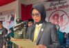 Anggota DPRD Luwu Utara Andi Abriani Jadi Perempuan Pertama Bacakan Teks Proklamasi di Malangke Barat