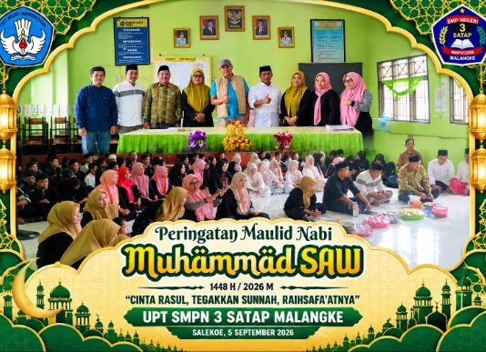 UPT SMPN 3 Satap Malangke Gelar Maulid Nabi Muhammad SAW 1448 H
