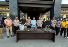 Cegah Konflik, Warga Karondang dan Munte Serahkan 31 Papporo Secara Sukarela ke Polisi