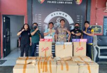 URC Polres Luwu Utara Gagalkan Pengiriman 705 Slop Rokok Ilegal ke Morowali