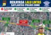 Satlantas Polres Bone Alihkan Sejumlah Ruas Jalan di Watampone Selama Dua Hari Kedepan