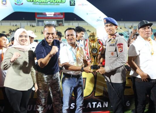 Bone Beramal FC Juara Piala Gubernur 2026, Forkopimda Kompak Dukung Hingga Bone Menang
