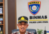 Kasat Binmas Polres Lutra AKP Budi Amin Ajak Masyarakat Jaga Kamtibmas dan Waspadai Narkoba