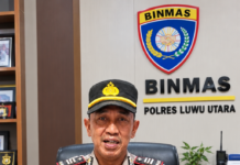Kasat Binmas Polres Lutra AKP Budi Amin Ajak Masyarakat Jaga Kamtibmas dan Waspadai Narkoba