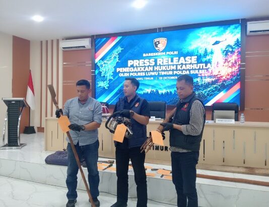 Satu Pelaku Tindak Pidana Karhutla di Towuti Diamankan Polres Luwu Timur