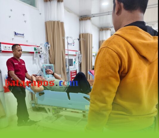 Breaking News, Kapolsek Wotu Dilarikan ke RSUD I Lagaligo, Kena Lemparan Batu Saat Bentrok Pemuda